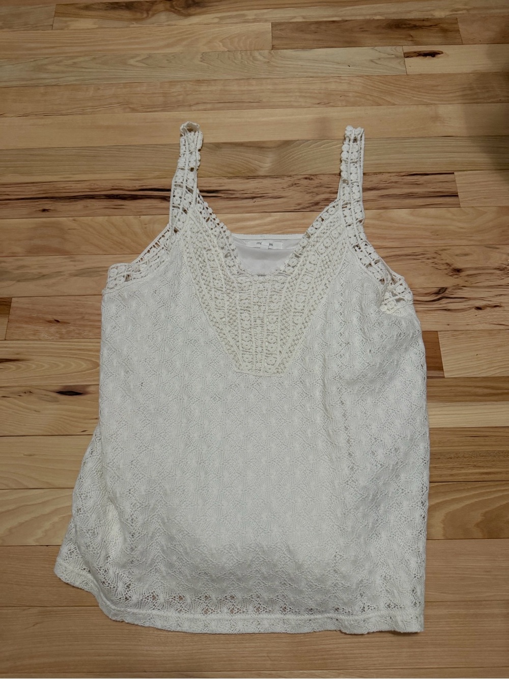 Maurices Cream Crochet Lace Top Sz. Med